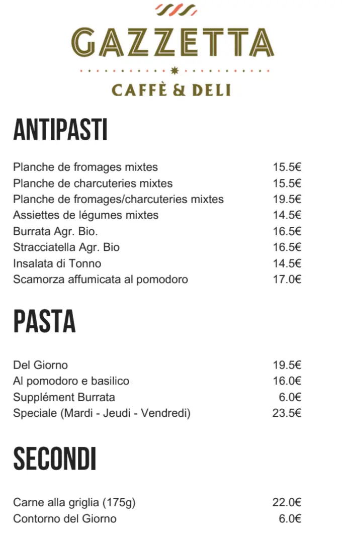 Antipasti &amp; Pasta